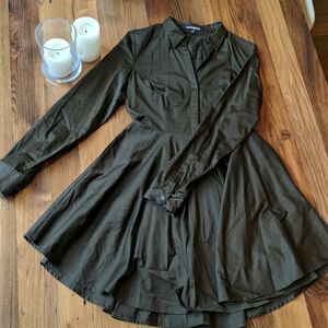 Olive green dress
